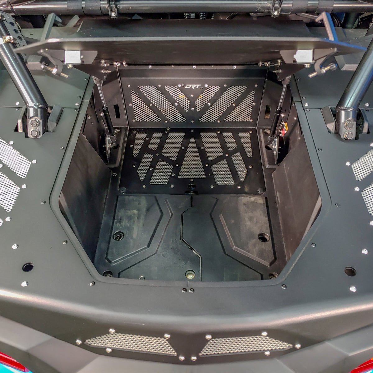 RZR xp 1000 trunk enclosure aluminum installed