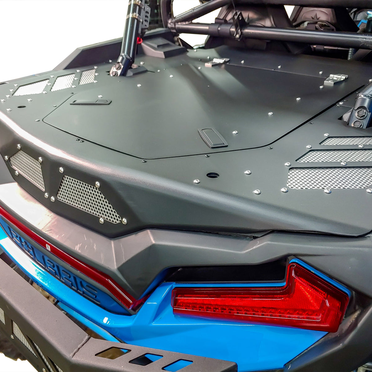 RZR xp 1000 trunk enclosure aluminum installed