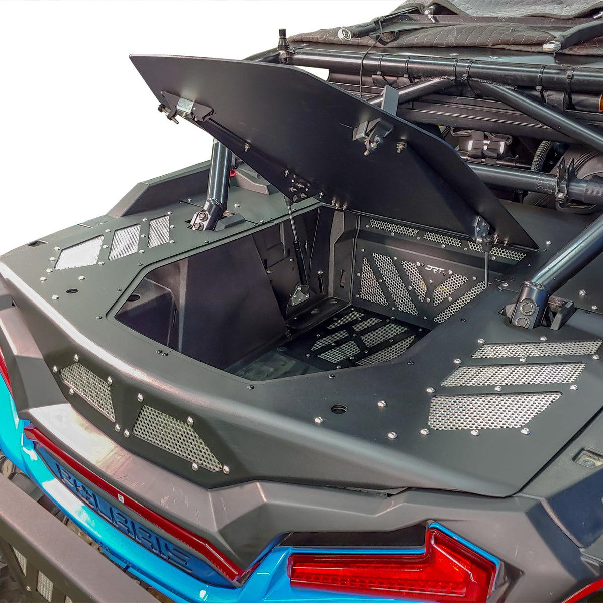 RZR xp 1000 trunk enclosure aluminum installed
