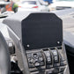 UTV Stereo dash mount installed in a vehicle center console