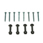UTV Stereo hardware kit containing eight wood screws and four bolts with matching nuts