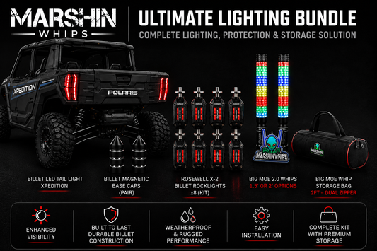 Polaris Xpedition Big Moe Combo Kit | Whips & Rock Lights