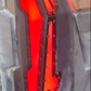 Red and black expedition tail light cover on a vehicle