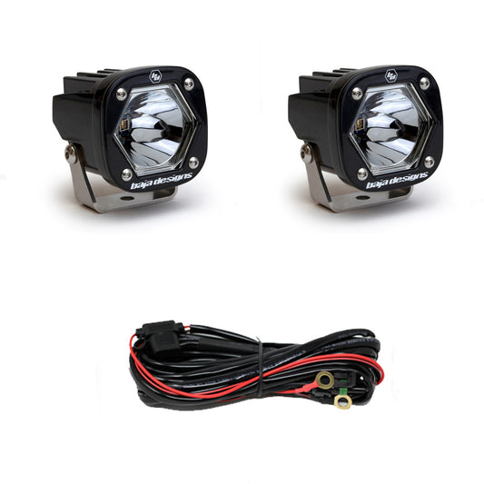 S1 Black Laser Auxiliary Light Pod Pair - Universal