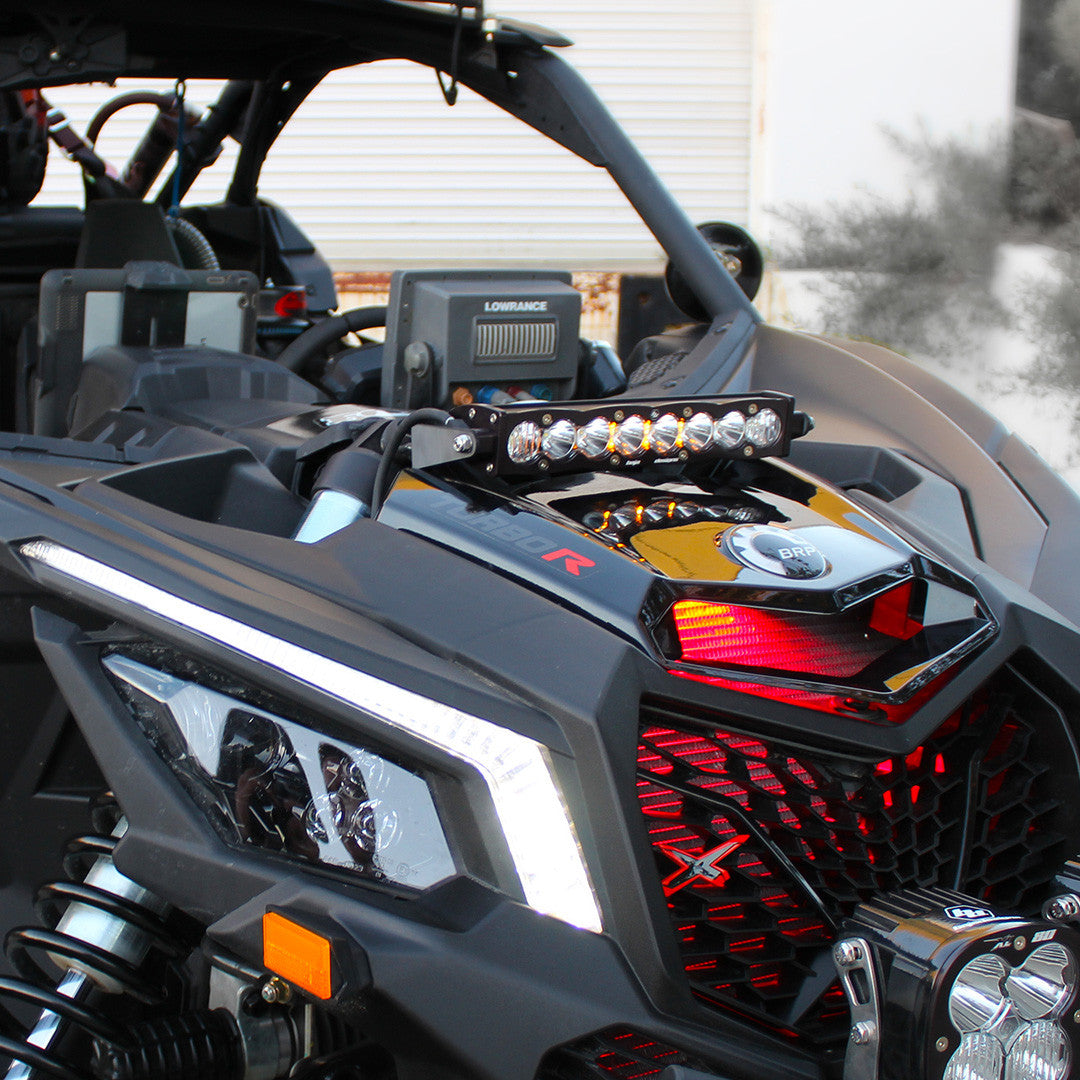 S8 10 Inch Shock Mount Light Bar Kit - Can-Am 2017-24 Maverick X3