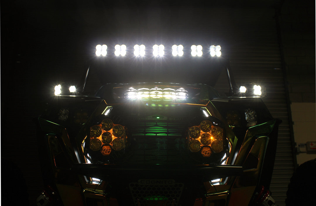 S8 10 Inch Hood Mount Light Bar Kit - Polaris 2019-21 RZR XP Turbo; 2018-21 RZR Turbo S