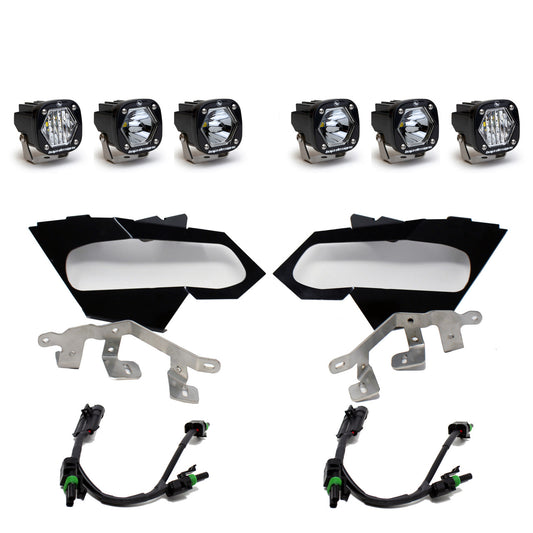 S1 Triple LED Headlight Kit - Can-Am 2017-24 Maverick X3