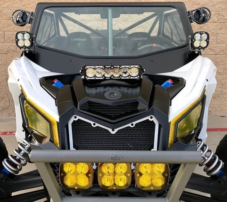 OnX6+ LED/Laser Hybrid 10 Inch Shock Mount Light Bar Kit - Can-Am 2017-24 Maverick X3