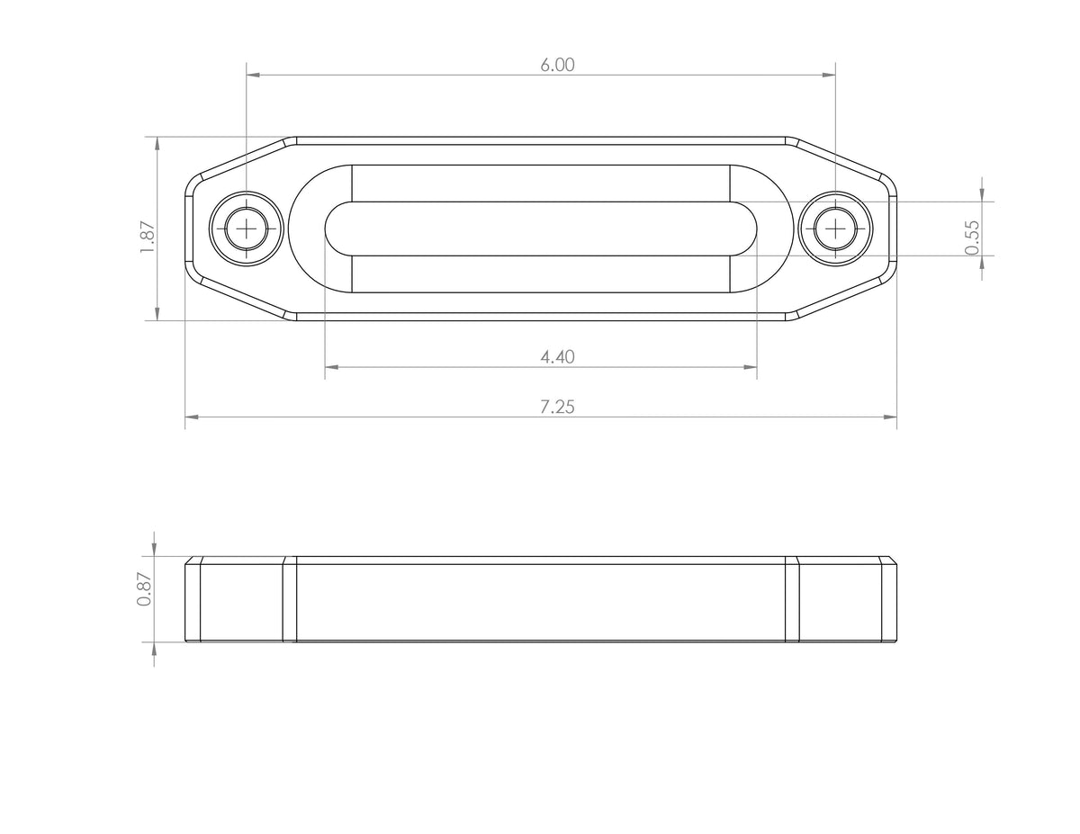 Billet Aluminum Winch Fairlead
