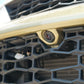 Front facing vehicle camera mounted on the honeycomb grille