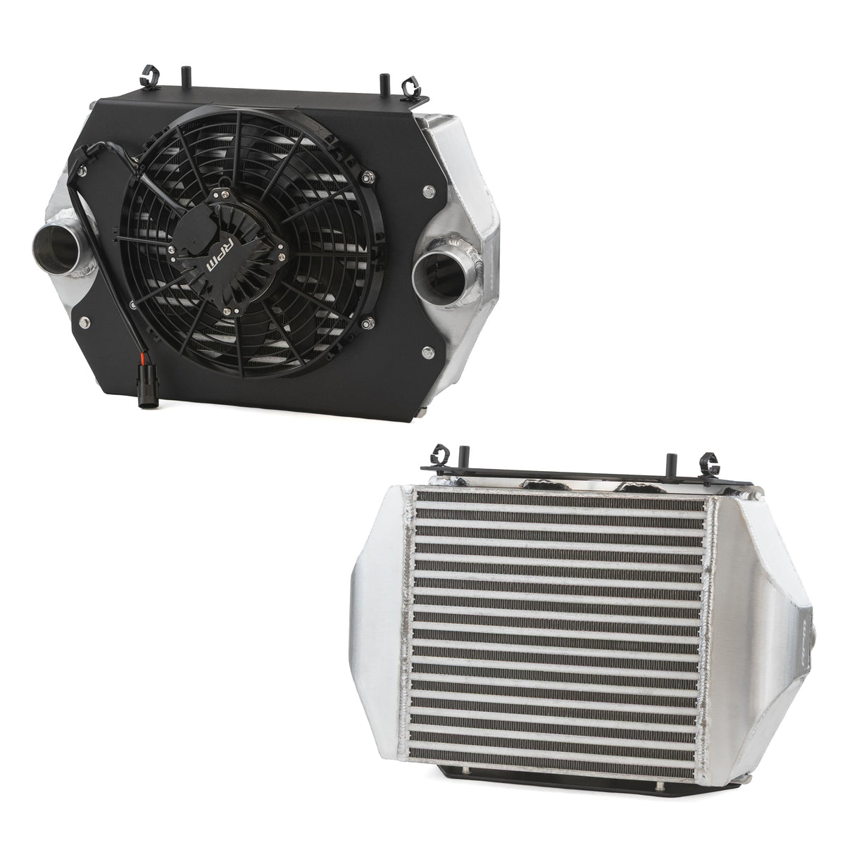 RPM Kawasaki H2 STAGE 2 Big Core Intercooler, Brushless Fan, & Sealed Shroud Kit