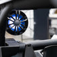 UTV Stereo speaker with blue LED lighting mounted on a roll cage