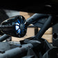 Wet Sounds tower speaker with blue LED lighting mounted on a vehicle roll cage