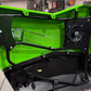 UTV Stereo speaker mounted in a green vehicle door panel