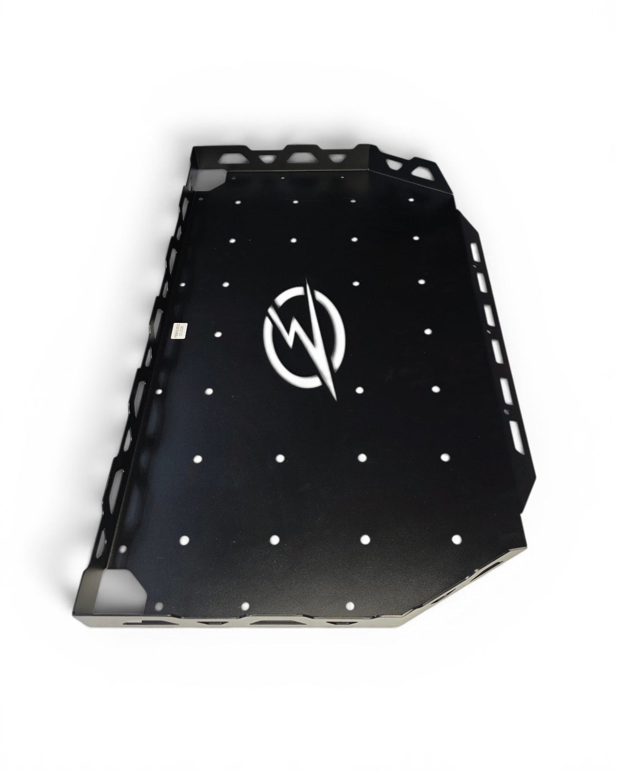 Volt Bed Tray for 2026 Kawasaki Teryx H2 shown in 3mm steel with Pack-Out mounting grid in hammer black