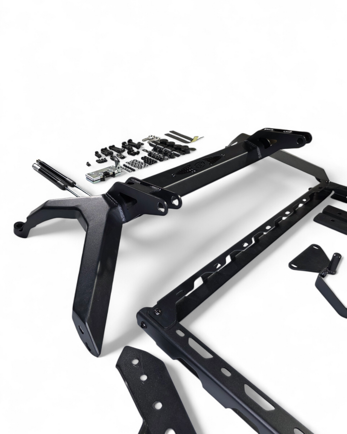 Tire mounting platform detail on Kawasaki Teryx H2 Baja tire rack