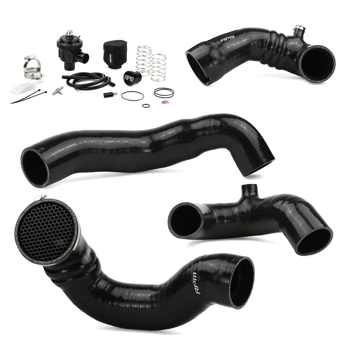 RPM SxS Maverick R Complete Silicone Upgrade Kit - Intake + Charge Tubes & BOV