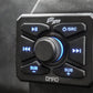 UTV Stereo DMRO media controller with backlit buttons and central volume knob