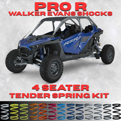 Polaris RZR Pro R 4 Seater Tender Spring Kit (Walker Evans Shocks)