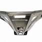 Clear anodized natural aluminum finish texture close-up on Polaris RZR billet front winch bumper