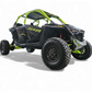 Winch installed behind Polaris RZR clear billet front bumper showing hidden mount integration