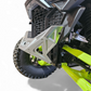 Passenger side view of Polaris RZR clear billet front winch bumper showing front-end protection
