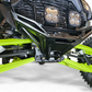 Billet Volt Front Winch Bumper in black hard anodize on Polaris RZR Pro R showing machined aluminum construction