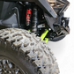 Side profile of Polaris RZR billet front winch bumper showing machined billet construction