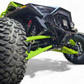 Dual universal light mount detail on Polaris RZR billet front winch bumper
