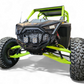 CNC machining detail on Polaris RZR Pro R billet aluminum front winch bumper