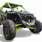 Clear hard anodized finish showing natural aluminum on Polaris RZR billet front bumper