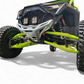 CNC machining detail on Polaris RZR Pro R clear billet aluminum front winch bumper