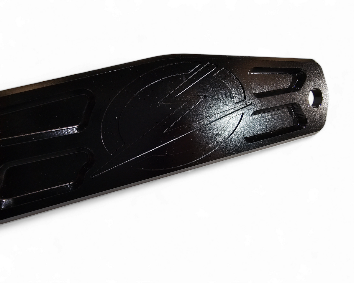 EOD Fairlead Cover Plate shown solo displaying full billet aluminum construction