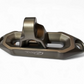 9. Rope channel detail on EOD gunmetal fairlead showing synthetic-rope-specific design