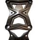 Polaris RZR Pro XP Radius Rod Plate with Tow Hook shown solo in gunmetal displaying full billet construction