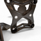 Built-in tow hook detail on Can-Am Maverick X3 gun metal billet radius rod plate for recovery