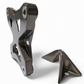 Gun metal anodized 6-bolt radius rod plate installed on Can-Am Maverick X3 protecting rear suspension heim joints