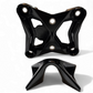Stainless steel sleeve insert detail on Can-Am Maverick X3 black radius rod plate