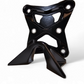 Can-Am Maverick X3 black 6-bolt radius rod plate shown solo displaying full machined construction and tow hook