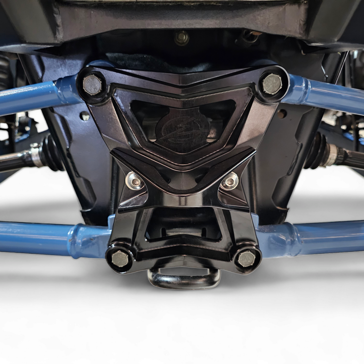 6061 billet aluminum construction detail on Polaris RZR Pro XP radius rod plate
