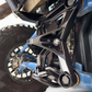 Radius Rod Plate with Tow Hook installed on 2020-2024 Polaris RZR Pro XP in black anodized billet aluminum