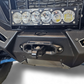 EOD winch fairlead and hook shown on a UTV front bumper