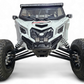 Can-Am Maverick X3 Machined Billet Front Winch Bumper in black hard anodized finish showing billet construction and hidden winch mount