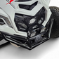 Can-Am Maverick X3 Machined Billet Front Winch Bumper shown solo on white background displaying full black hard anodized construction
