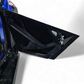 Satin black powder coat finish detail on Polaris RZR aluminum door skins