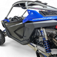 Bolt-on mounting to factory door frame on Polaris RZR Amp door skins