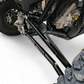CNC machining detail on Polaris RZR black billet radius rod