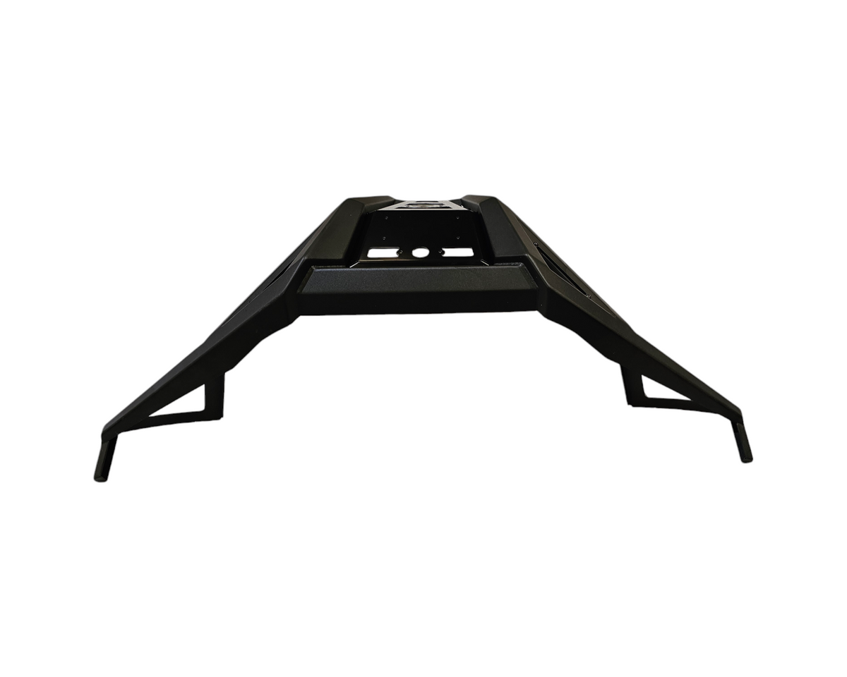 Rear three-quarter view of Polaris RZR Pro XP with Volt rear bumper installed