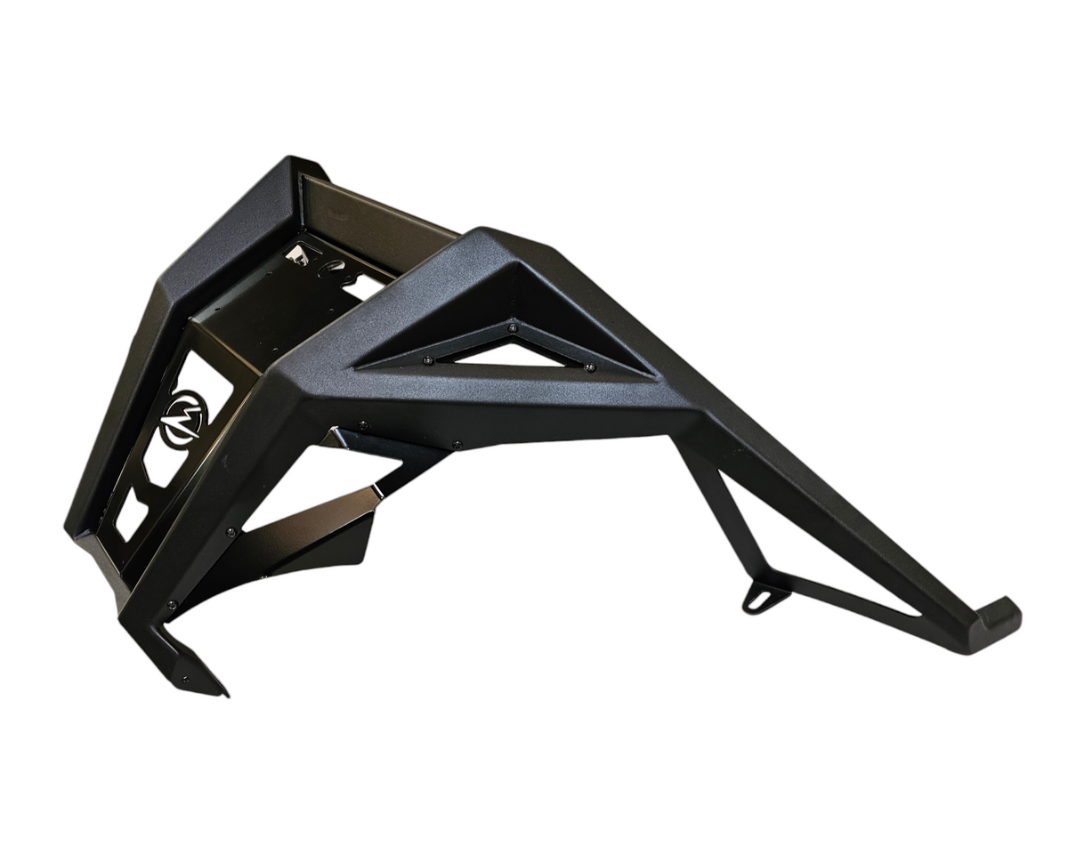 Mounting bracket detail on Polaris RZR Pro XP rear bumper