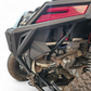 Side profile of Polaris RZR Pro XP rear bumper showing body-line fitment